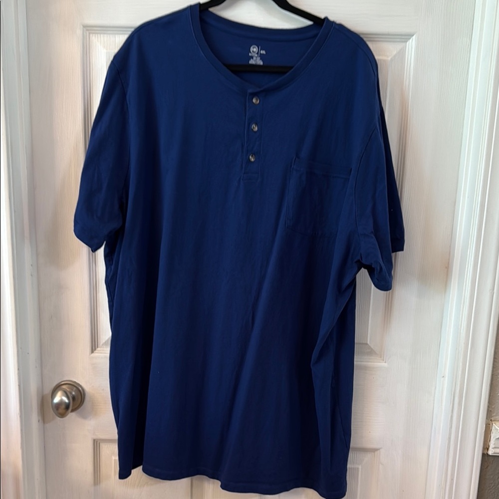 Blue Short Sleeve Tee with Relaxed Fit